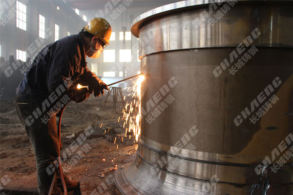 鑄鋼件加工現場